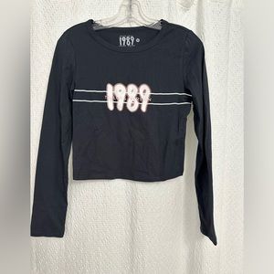 Official Taylor Swift 1989 TV Cropped Long Sleeve Tee